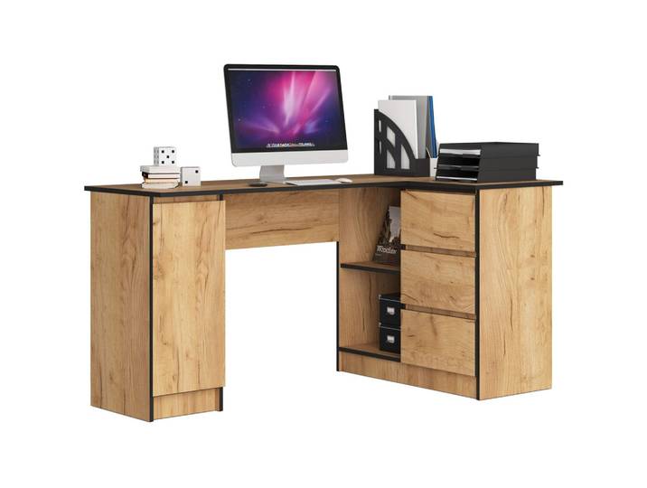 SCHREIBTISCH Eiche Craft 77/155/85