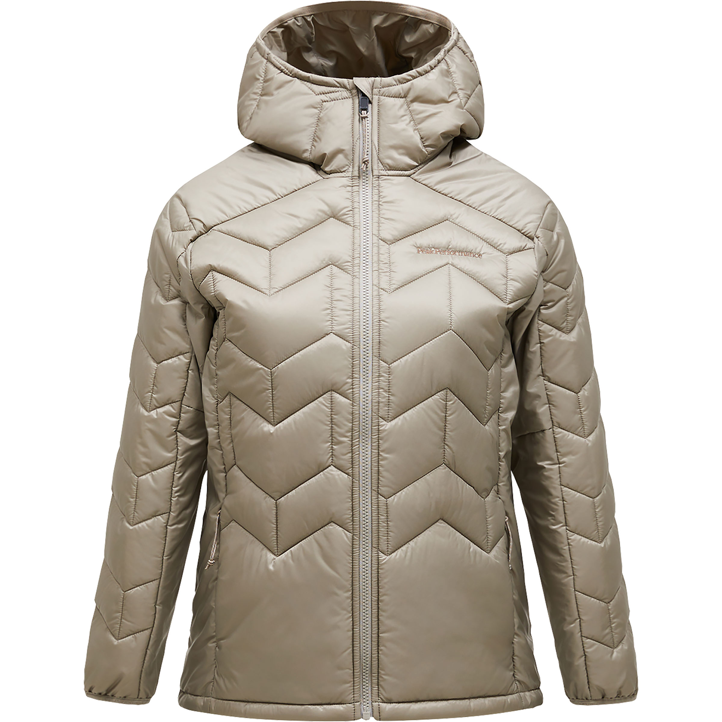 Peak Performance Elevate Liner Damen Isolationsjacke beige Größe S Trekking Wasserabweisend