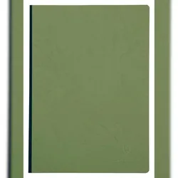 Clairefontaine 5x Notizbuch AgeBag A4 Leinen kariert 96 Blatt - Grün 791423C