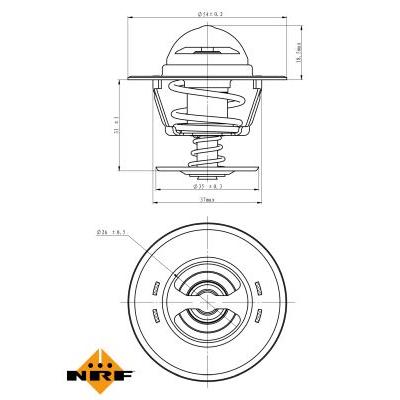 NRF Thermostat, Kühlmittel 725218 für LANCIA