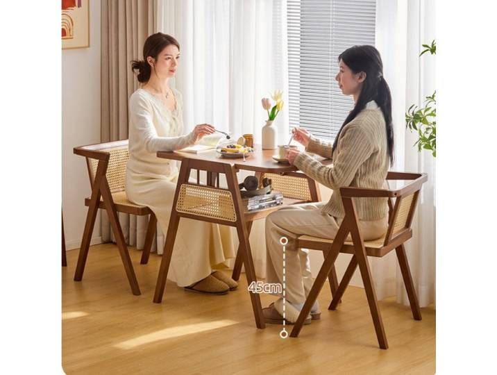 Ensemble table et chaises de balcon, chaise en rotin décontractée, une table et deux chaises, petite table à thé, ensemble trois pièces pour l'extérieur