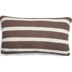 Structure Knit Kissen 30 x 50 cm braun aus Bio-Baumwolle