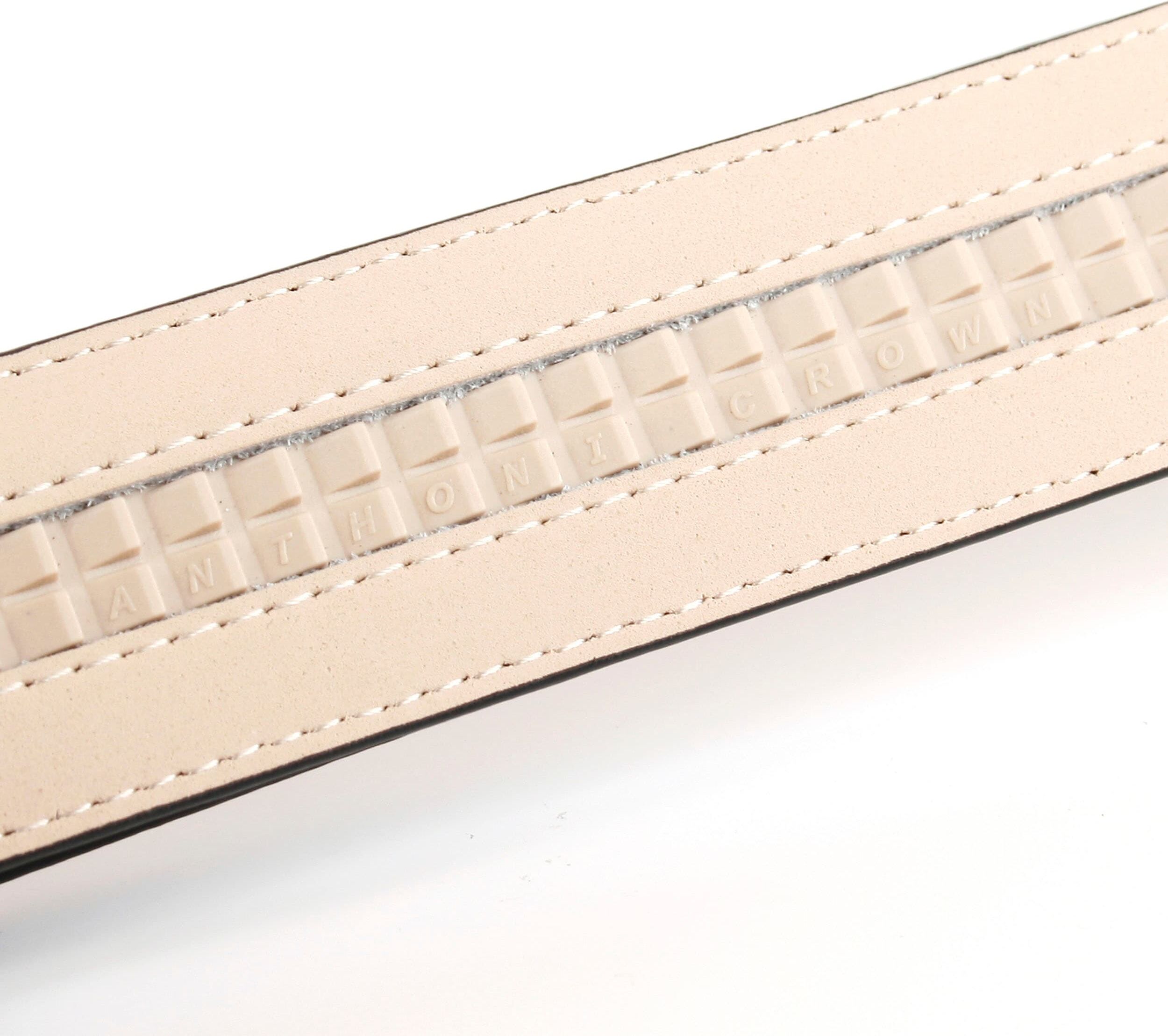 Ledergürtel ANTHONI CROWN, Herren, Gr. 100, schwarz, Rindsleder, Gürtel Ledergürtel, Automatik Schließe