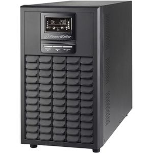BlueWalker USV PowerWalker VFI 3000 CG PF1, 4 Ausgänge, Online, LCD-Display, USB, 3000 VA, IEC C13 / IEC C19