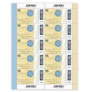 DeutschePost Briefmarken Set, 10 Stück à 95cent, The Alexandria Blue Boy, Standardbrief/Postkarte, nassklebend