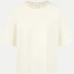 Oversize-Shirt aus Baumwollmix Weiß 34