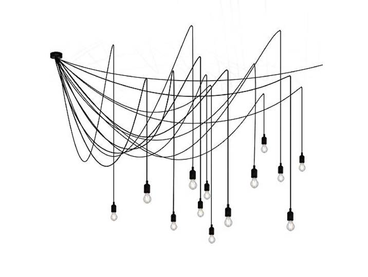 Seletti Maman 07747 07747 Dimmable Transparent\, Plastique\, Noir\, 45 x 23\, 4 x 22\, 4 cm