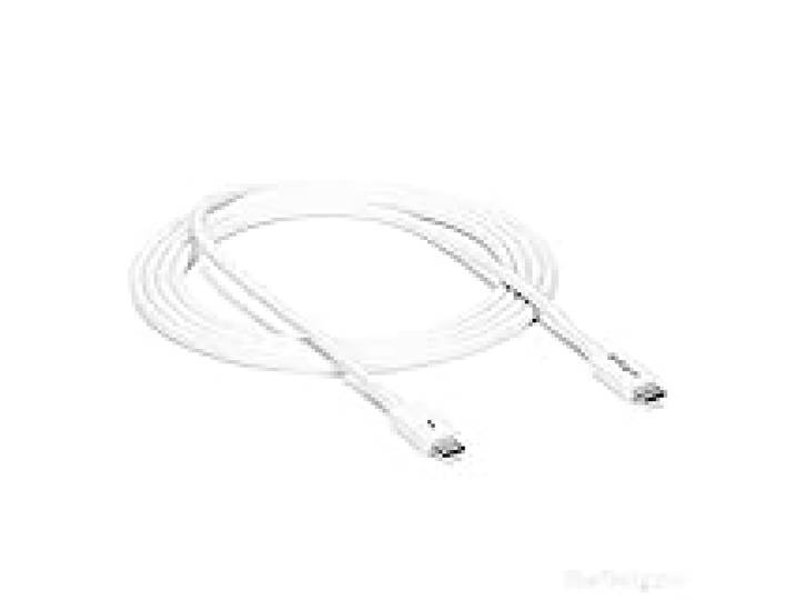 StarTech Câble Thunderbolt 3 Passif 2m 20Gbps 100W PD 4K USB-C Blanc