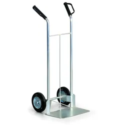 Stahl-Sackkarre, Vollgummiräder, verzinkt