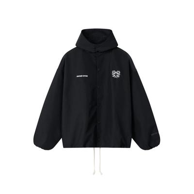 Outdoorjacke ANOTHER COTTON LAB "Another Cotton Lab Another Adventure Jacket", Herren, Gr. L, schwarz, 100% Baumwolle, mehrfarbig, relaxed fit, ohne Ausschnitt, Jacken Outdoorjacke