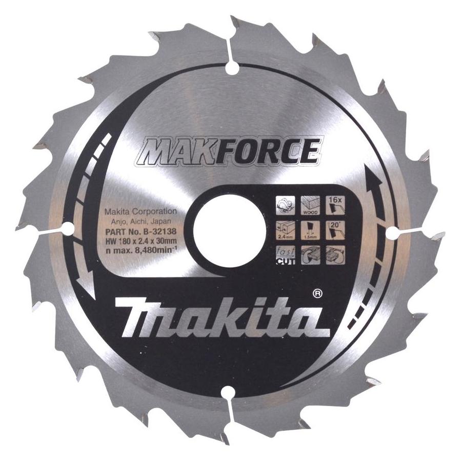 Makita MAKFORCE Sägeb. 180x30x16Z (B-32138)