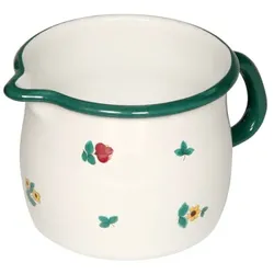 Riess Schnabeltopf Ø10cm 0,7L Gmundner Streublumen Emaille