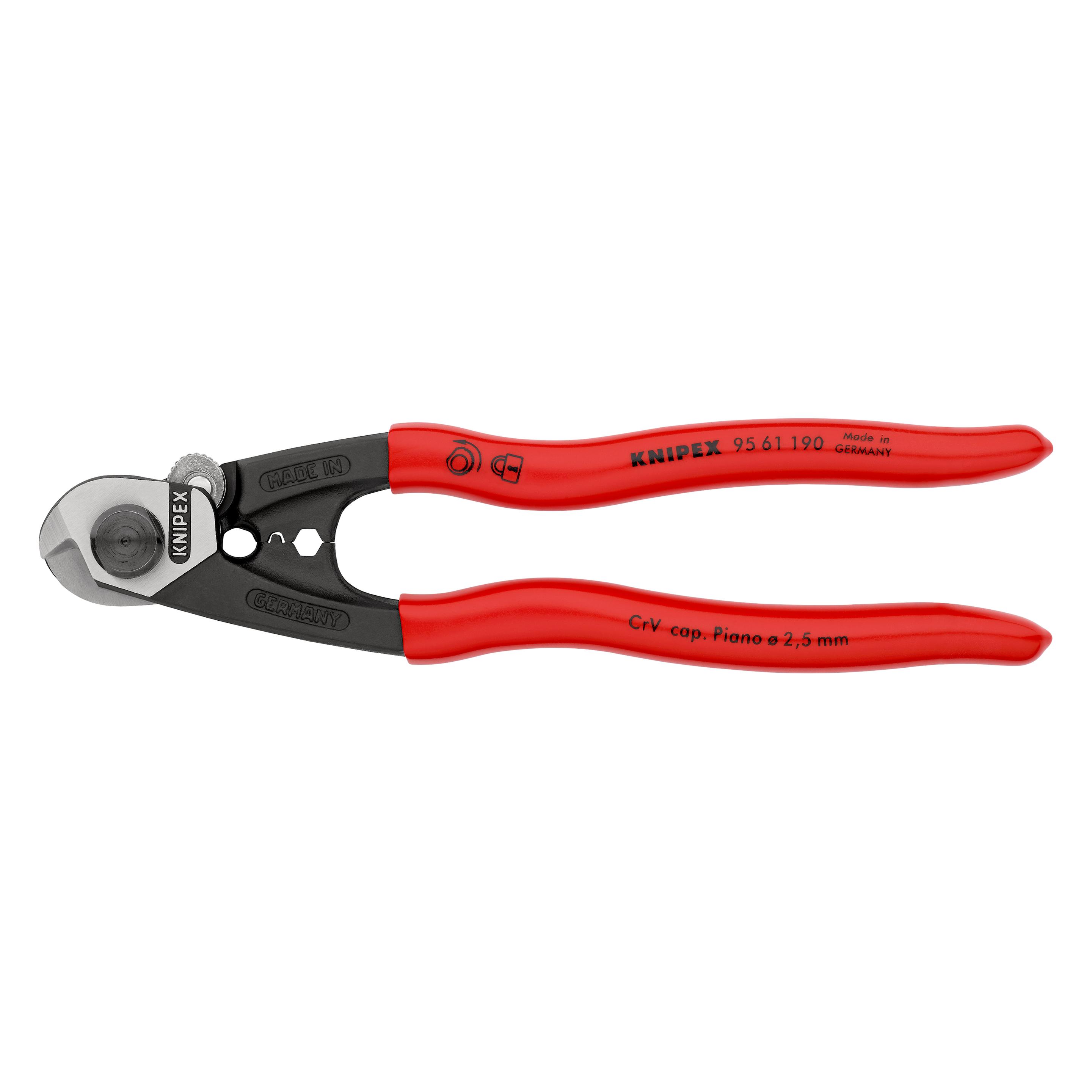Knipex Drahtseilscheregeschmiedet 95 61 190 SB (265 mm) (95 61 190 SB)