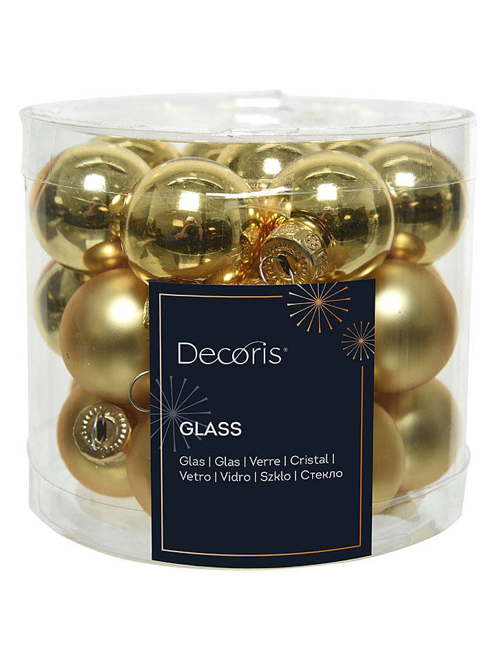Kaeming Christbaumkugeln in Gold - 24 Stück - onesize