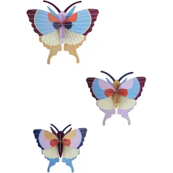 WANDDEKO Schmetterlings Trio 5/16.5 cm