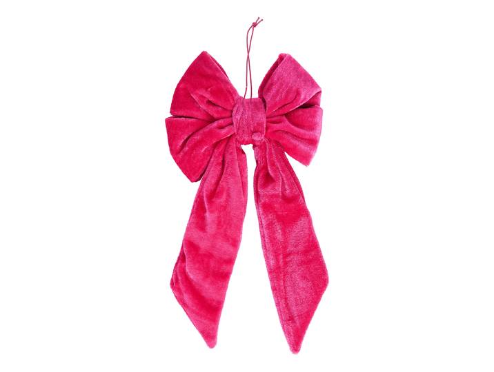 Deko-Schleife 2 x 28 x 15cm Pink/Pink