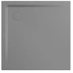 Kaldewei Superplan Duschwanne 384848043664 90x90x2,5cm, mit Träger, Perl-Effekt, grey40