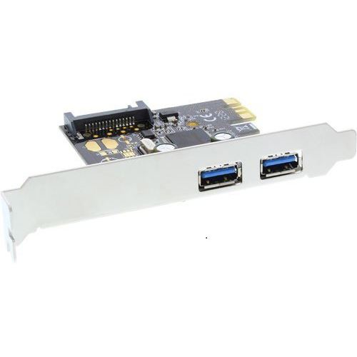 InLine 76666L 2 Port PCIe inkl. Low Profile Slotblech / Low Profile retail