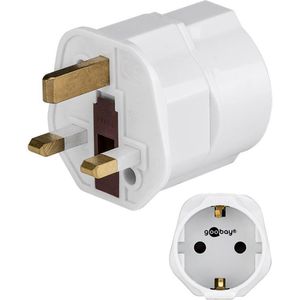 Goobay Reiseadapter 45353 weiß, EU nach England