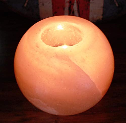 Himalaya Zout Kaarsenhouder - Rond