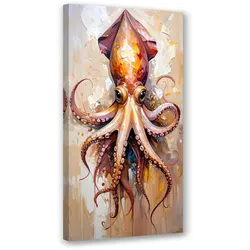 LEINWANDBILD Oktopus Ozean Natur 40x80cm