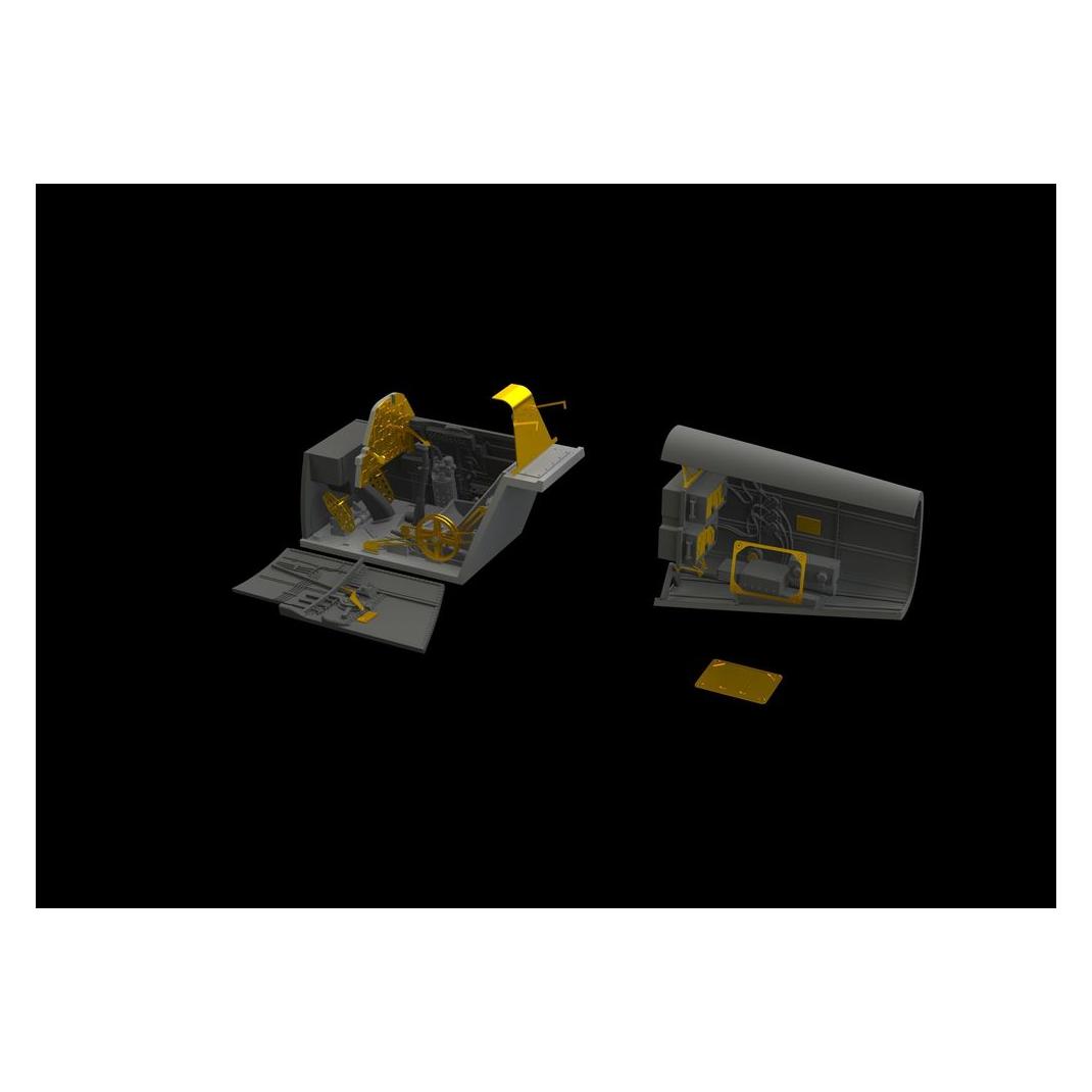 Eduard Bf 109E cockpit & radio compartment f.Ed (648472)