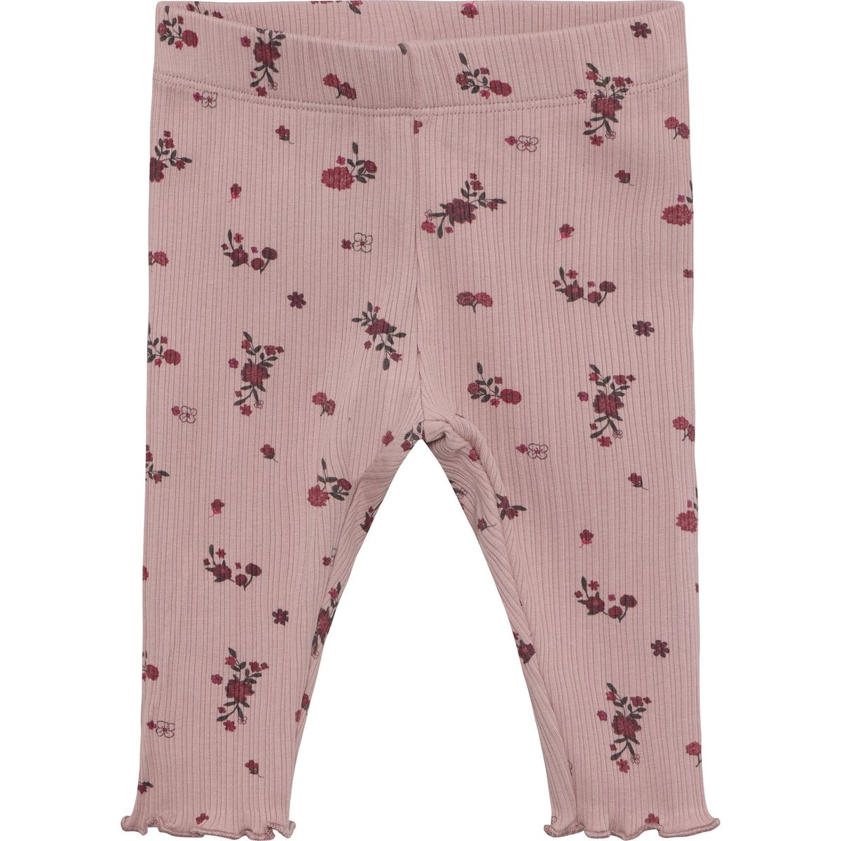 Minymo Leggings AOP Rib fawn (6510) 56 114482-6510-56