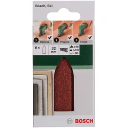 Bosch Schleifblatt-Set für Deltaschleifer Adapter 6-tlg. - 2609256A41