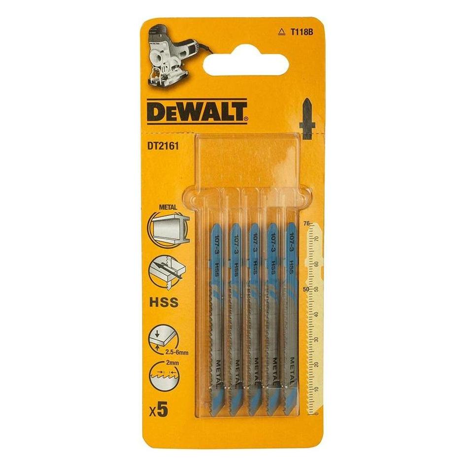 DeWalt Stichsaegeblatt HSS Stahl <6mm 5Stk (DT2161-QZ)