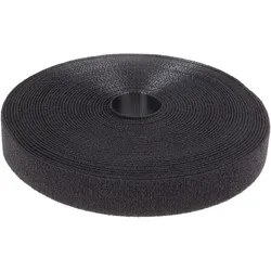 RS PRO, Klettband, Druckverschluss Klettband, 20mm x 10m, Schwarz (20 mm)