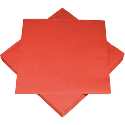 Servietten BASIC rot (BT 33x33 cm) - BT 33x33 cm
