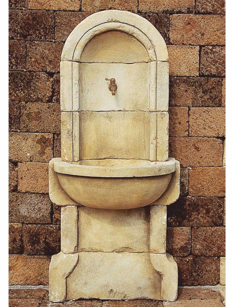 Casa Padrino Jugendstil Wandbrunnen Sandfarben H. 170 cm - Italy