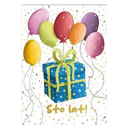 Henry Holt Karte B6 Geschenk mit Luftballons (49019149)