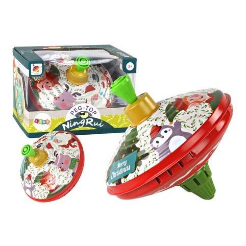 Lean Toys Weihnachtsmann-Kreisel aus Metall (49671868)