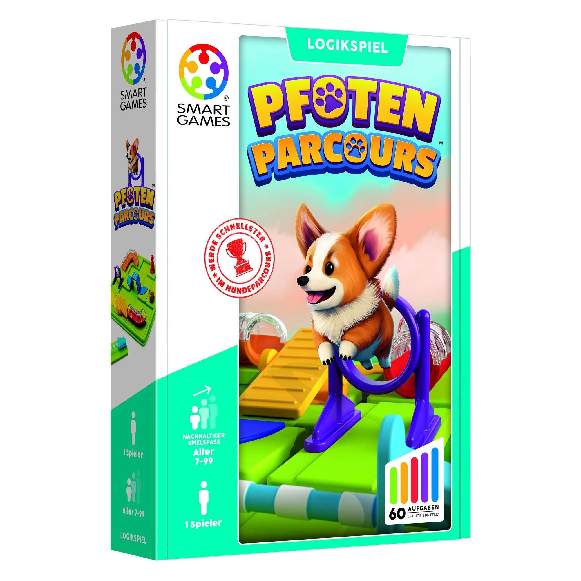 Smart Games Pfoten Parcours (Deutsch, Englisch, Französisch, Italienisch, Niederländisch, Spanisch) (SG451DE)