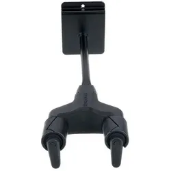 Hercules HCGSP-41SB+ 13MM SLATWALL STÄNDER FÜR GITARRE/BASS (1 Stk., Ständer, Wandmontage, Höhenverstellbar), Lautsprecher Ständer + Wandmontage, Schwarz
