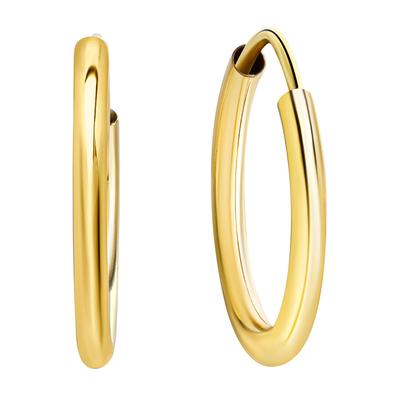 Paar Creolen FIRETTI "Schmuck Geschenk Gold 333 Ohrschmuck glänzend, verschiedene Größen" Gr. 20, gold (gelbgoldfarben), Ohrringe, Damen, 20, Gelbgold 333
