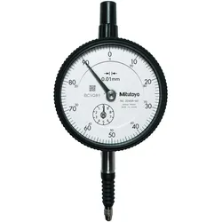 Mitutoyo, Messuhr + Messschraube, Messuhr, Messbereich / Gehäuse-⌀: 10/58B mm