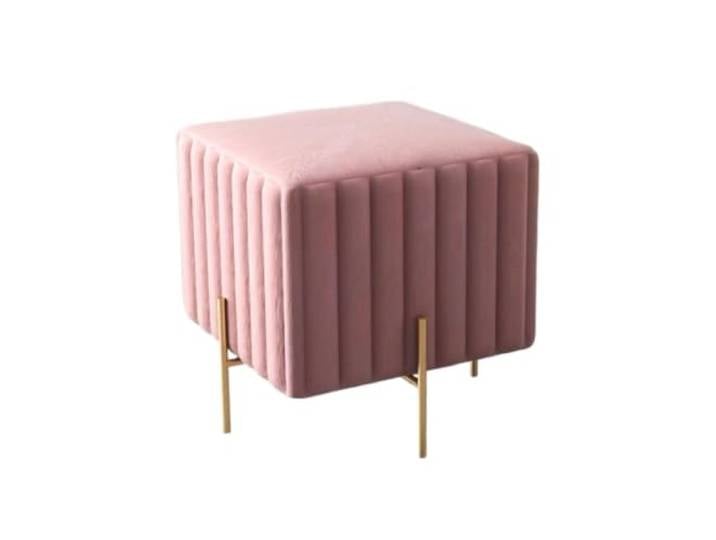 Elegante Schuhwechselbank aus Metall, Sofa im Eingangsbereich, Fußstütze Stabil, leicht zu reinigen, langlebig, vielseitig einsetzbar(Red(40*40*42)cm)