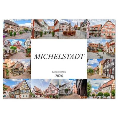 Michelstadt Impressionen (Wandkalender 2026 DIN A2 quer), CALVENDO Monatskalender
