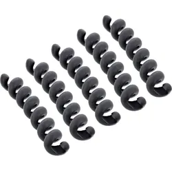 5er Pack InLine Kabelspirale, Kabelmanager 1-fach, 100x16mm, schwarz