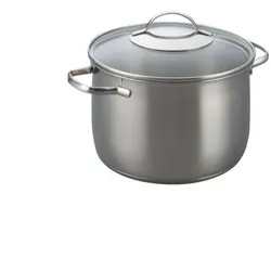 Kelomat Torrano Hoher Kochtopf Topf Ø20 cm 4,2 Liter mit Deckel Scala Edelstahl ...