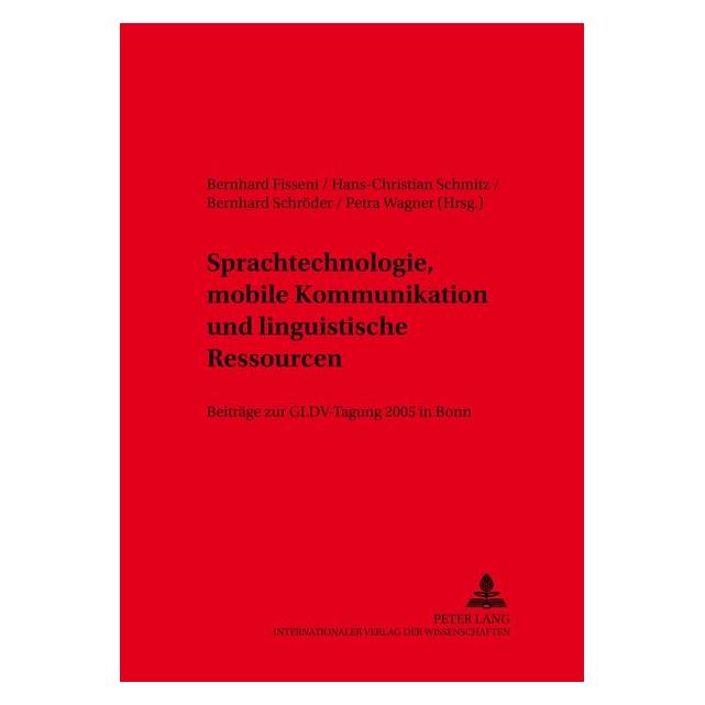 Peter Lang Sprachtechnologie, mobile Kommunikation (Deutsch, 2005) (64886829)
