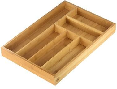Ybm Home Inc. YBM HOME Bamboo Cutlery and Knives Tool Tray
