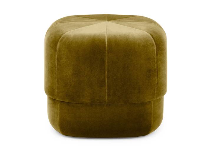 Normann Copenhagen Circus Sitzpouf Velours moosgrün, klein