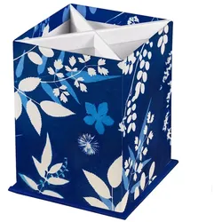 Clairefontaine 4x Cyanotypie, Quadratischer Stifteköcher 8,5x8,5x11 cm - 83501C