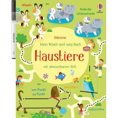 Mein Wisch-und-weg-Buch: Haustiere, Taschenbuch von Kirsteen Robson, Usborne, 978-1-78941-766-1