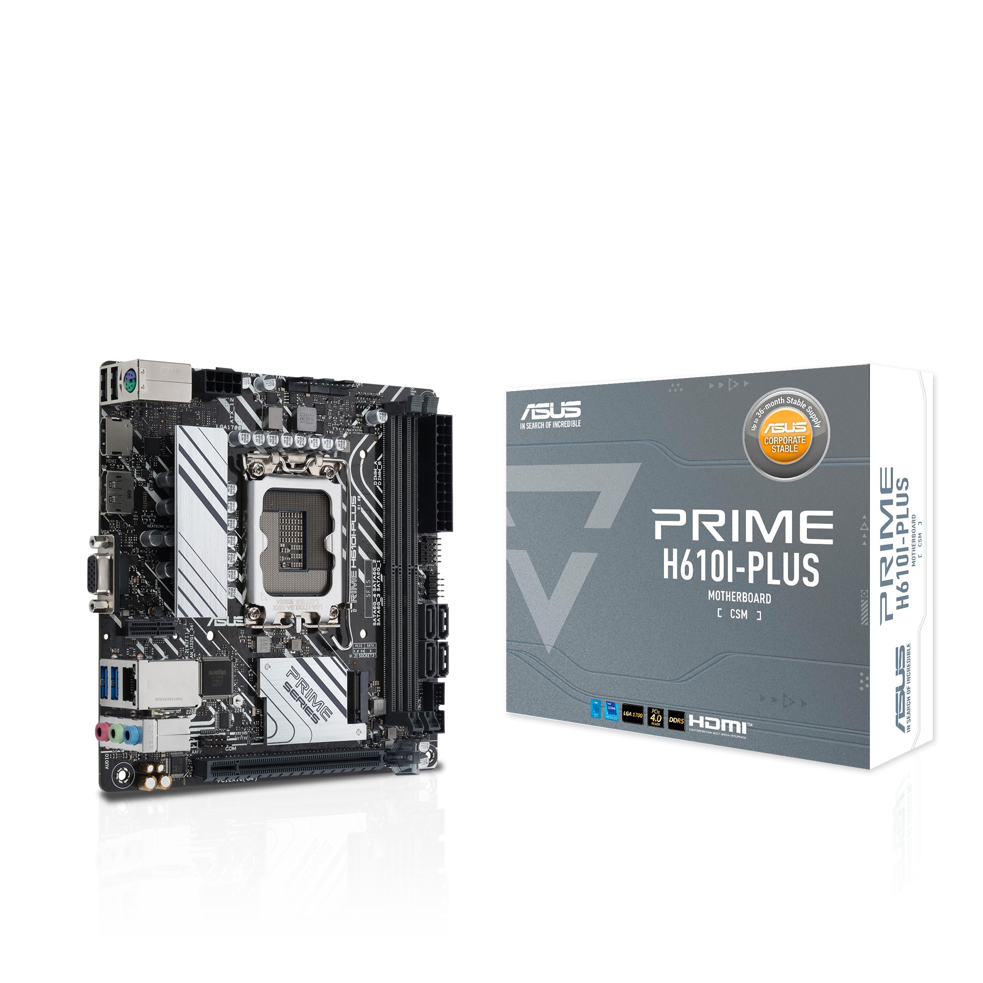 ASUS PRIME H610I-PLUS-CSM Mini-ITX Mainboard - Sockel 1700
