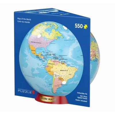Map of the World Tin