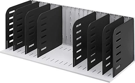 styro Sortierstation rac grau/schwarz mit 7 Fächer